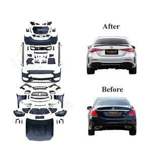 UKISS yeni varış Benz <span class=keywords><strong>C</strong></span> sınıfı W205 için tam vücut kiti W206 C63 AMG toptan tampon ve araba parçaları yükseltme