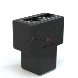 Cat6 Ethernet Network Splitter Female to Female Cable RJ45 Coupler Inline Keystone Extender Connector <strong>Adapter</strong> 1 to 2 8P8C DC - Product Image 2