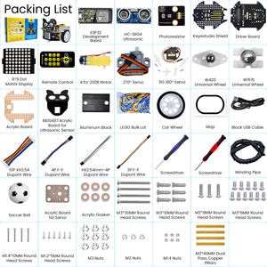 Arduino C, çizik ve Python programlama ile 1 robotta yüksek kaliteli çekirdek eğitim Robot kiti Beetlebot 3