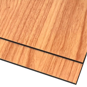 Factory Direct Sale Wall <strong>Cladding</strong> 4x8 3mm 4mm 6mm Acp Acm Teak Wood Color Finish Aluminum Composite Panels - Product Image 4