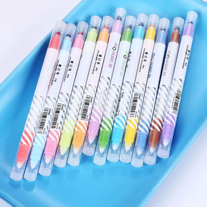 双端变色荧光笔可以涂上卡哇伊闪光变色标记荧光笔 - Product Image 2