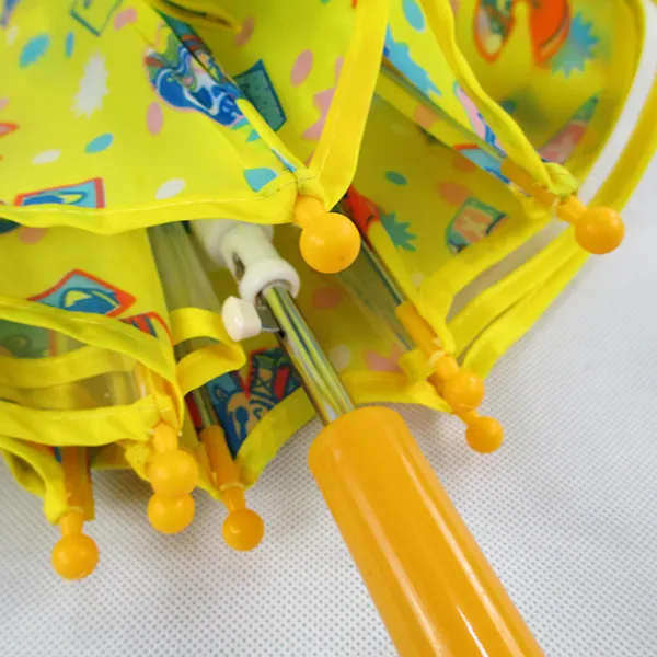 Hermosa caricatura personalizable impresión logo paraguas para niños pequeños