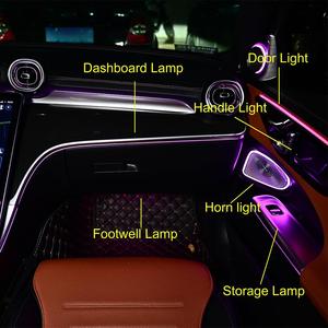 Yeni durum 256-renk RGB ortam LED şerit ışık 6-in-1 22-in-1 araba ışık BMW 12V için LED şerit ışık arabalar için - Product Image 2