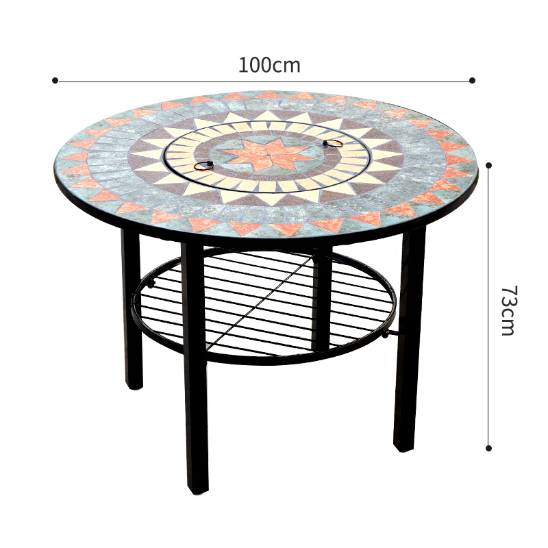 Table de barbecue de 100 cm de diamètre