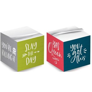 Bloc de notas con logotipo personalizado promocional, libro de notas adhesivas, papel cuadrado, ladrillo, blocs de notas coloridos, notel adhesivo portátil - Product Image 1