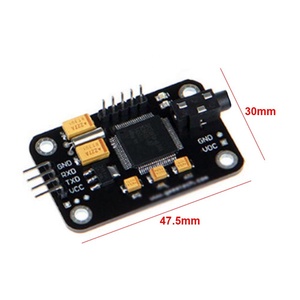 Riconoscimento vocale modulo di riconoscimento vocale ponticello universale filo nero discorso con strumenti per microfono alta sensibilità - Product Image 4