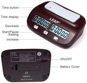 Orologio da scacchi LEAP prezzo economico scacchi con conteggio Timer di scacchi portatile di fabbrica Up-Down - Product Image 5