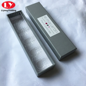 手工定制礼品盒饼干硬质纸板嵌套纸盒，带哑光层压，用于食品包装，带泡罩 - Product Image 2