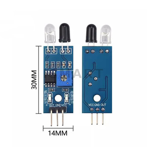 Módulo de Sensor de evitación de obstáculos infrarrojo IR para kits de bricolaje Robot de coche inteligente fotoeléctrico reflectante de 3 pines