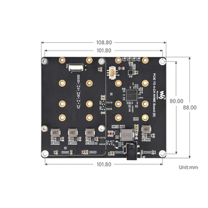 PCIe zu 4-Ch M.2 Adapter platine für Raspberry Pi 5 unterstützt 4-Kanal-NVMe-Solid-State-Antriebe, die den Raspberry Pi 5 NVMe antreiben - Product Image 6