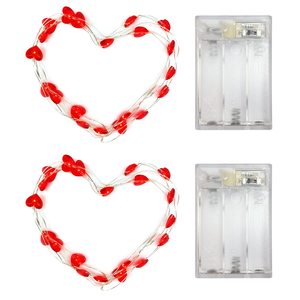 Mini luci LED fata filo caldo bianco a batteria con Timer IP44 valutato per l'illuminazione decorativa di Natale e di nozze - Product Image 5