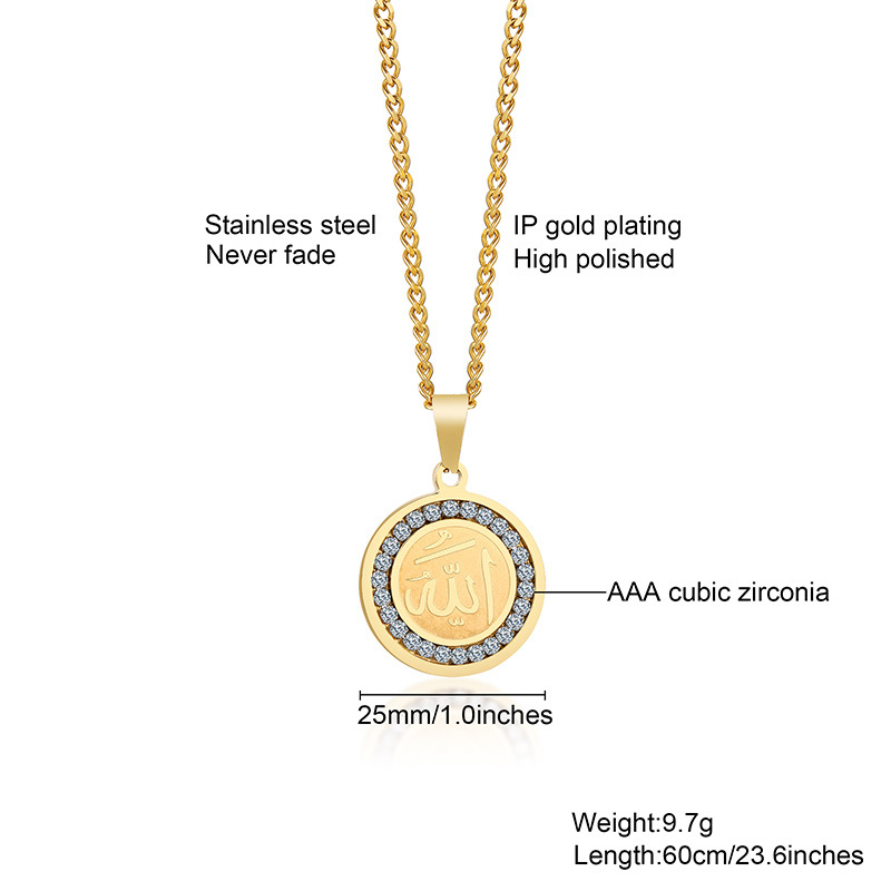 Round Gold Necklace