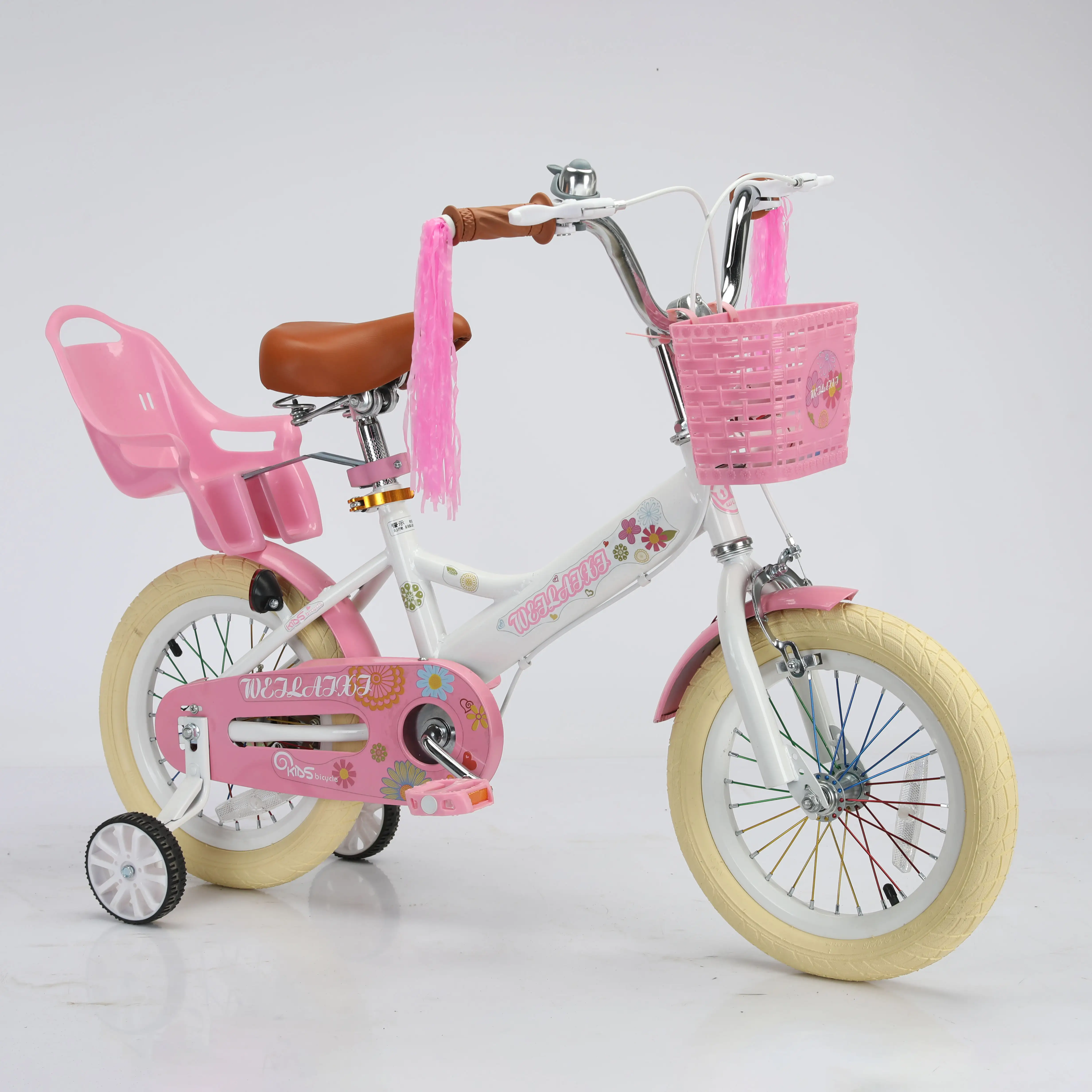 Bicicletta per bambini di alta qualità per ragazze di 3-10 anni con efficiente sistema di linea frenante ad un prezzo