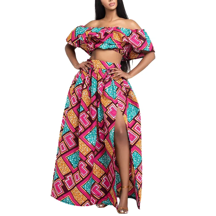 YIZHIQIU traditionnelles africaines impression mode kitenge conceptions de robe