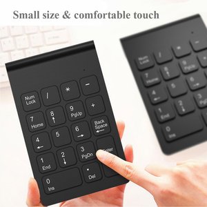 18-Keys Digital RGB USB Desktop Optical Mini <strong>Notebook</strong> <strong>Keyboard</strong> Black 2.4GHz Wireless Numeric Keypad USB 2.0 RGB - Product Image 5