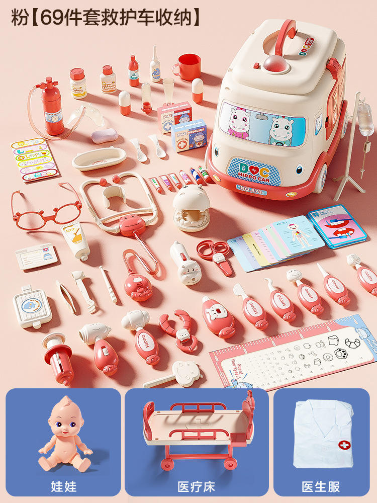 Envoyer bébé lit d'ambulance vêtements de médecin