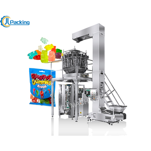 JCL Automatic Vffs Multihead Weigher Gummy Filling Packaging Machine Weighing Small Candy Premade Bag Packing Machine - Product Image 1