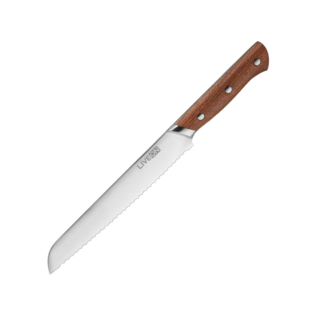 鋸歯状のステンレス鋼の刃スライサーパンカッティングナイフ、ロゴ付き