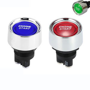 カースタイリング内蔵明るいLED Light12V-24V 50A自動車エンジンスタートプッシュボタンスイッチ - Product Image 1