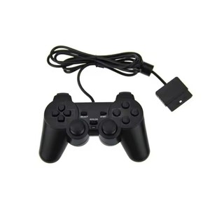 จอยสติ๊กแบบมีสายระบบสั่นคู่สำหรับเกมแพด PS2ด้ามจับจอยเล่นเกมคอนโทรลเลอร์มอเตอร์คู่ - Product Image 2