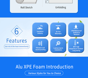 Bọt cách nhiệt cuộn 8mm 6mm 4mm PE Hội Đồng Quản Trị cho bên ngoài bức tường Xây Dựng Mới, bọt cách nhiệt Bộ dụng cụ <span class=keywords><strong>DIY</strong></span> - Product Image 5