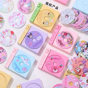 かわいい3D漫画レジンチャームディスクSanrioメロディーキティ黒海<span class=keywords><strong>CD</strong></span> DIYデコレーションケチャイ電話ケース用