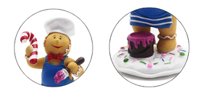 Özel şef şekli reçine şeker heykeli ev dekor için reçine hayvan heykeli sevimli ayı şef heykeli - Product Image 6