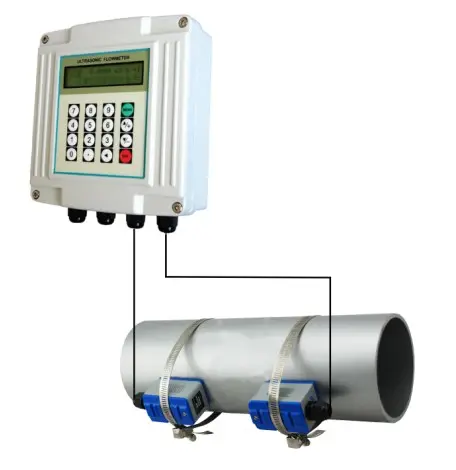 Smart water flow meter handheld portable ultrasonic flowmeter