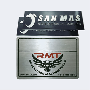 Customized 3D Etched Oil Filled Brushed Metal Tags with Stainless Steel Craftiness and Silk Screened Logos for Prayer Use - Product Image 1