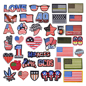 Hot bán thêu các bản vá lỗi móc và vòng lặp tùy chỉnh thiết kế hat vá - Product Image 4