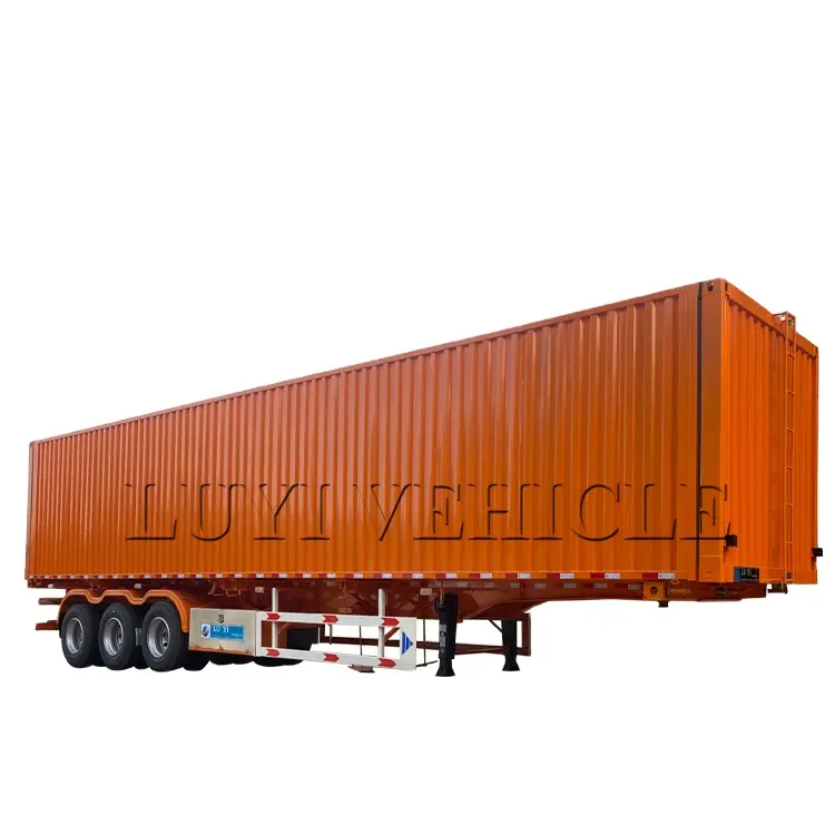 40ft Wing Bestelwagen Box Oplegger Gordijn Semi Vrachtwagen Aanhangwagen Cargo Transport Dry Bestelwagen Type Oplegger 60 Ton