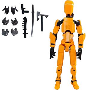 หุ่นฟิกเกอร์หุ่นยนต์ T13พิมพ์ลาย3D พร้อมข้อต่อข้อต่อแบบเปลี่ยนได้สำหรับประกอบจอแสดงผลของเล่นที่สร้างสรรค์ - Product Image 6
