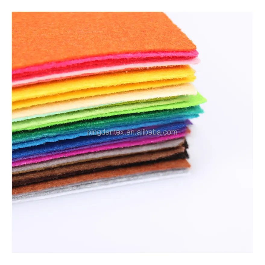 El yapımı DIY sigara dokuma kumaş levha 40 renkler polyester 170 gsm sert keçe çarşaf renkli keçe el sanatları için eğitim el sanatları