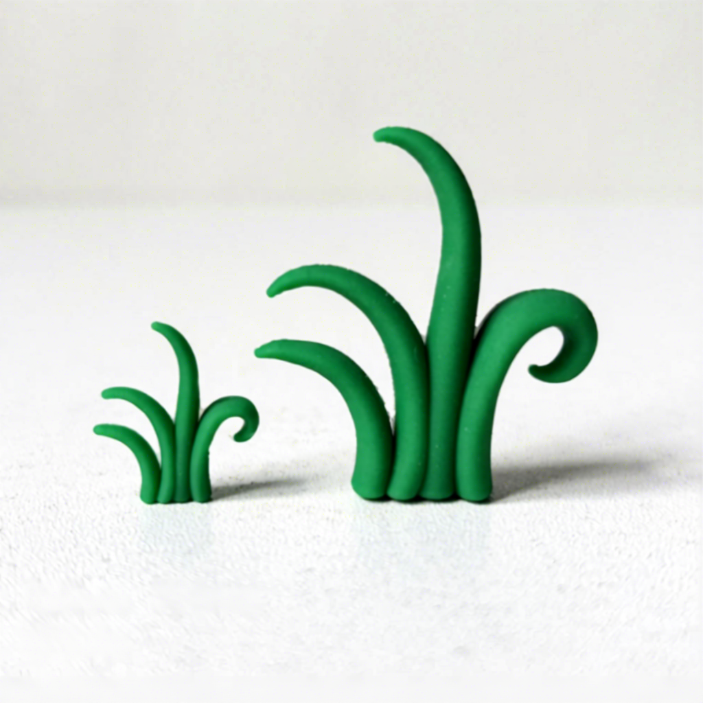 3d dark-colored grass 2pc