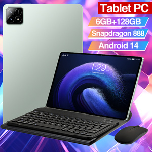 Per bambini 10.1 pollici portatile Android 14 Tablet PC grande 6GB + 128GB capacità doppia SIM Card chiamata MTK processore nuovo per le imprese - Product Image 5