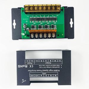 מגבר rgbw DC5-24V 4 * 8a אות repeater 4ch rgb + w smd5050 50 פס אור מגבר מהירות גבוהה עבור rgbw הוביל רצועה