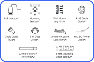 Milesight UG67 exterior IP67 inalámbrico LoRaWAN Gateway EU868MHz compatible con GPS POE WiFi IOT Gateway producto de red de comunicación - Product Image 6