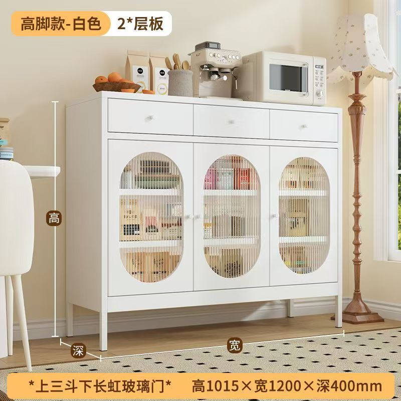 1200mm wide three-glass door with footrest