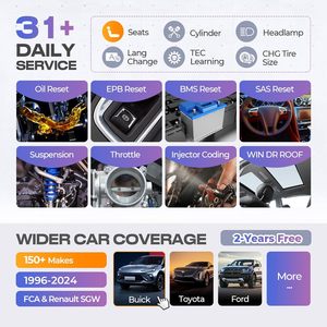 2024 TPMS Relearn <strong>Rest</strong> <strong>Programming</strong> OE ECU Coding Active Test 31 Service OBD2 Car Scanner Diagnose Autel MaxiPRO MP808S-TS - Product Image 5