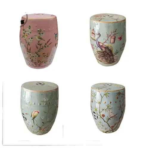 Chinese antique new design hand painted ceramic garden stools