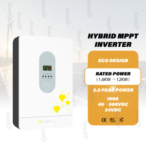 工場用高周波3kwオフグリッドソーラーインバータ24v 48v 40 ~ 500v MPPT充電コントローラ付きシングルフェーズ出力 - Product Image 1