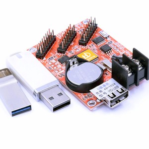 Hd single color dual color usb port card <strong>for</strong> p10 <strong>led</strong> <strong>display</strong> <strong>controller</strong> hd u6b <strong>module</strong> huidu red support all language - Product Image 2