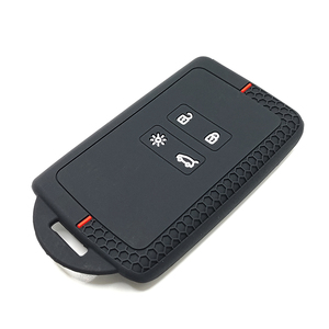 <strong>Key</strong> Shell Accessories Silicone Rubber Car <strong>Key</strong> Cover Case Carbon Fiber Pattern Compatible with Renault <strong>Espace</strong> Scenic 4 Arkana - Product Image 4