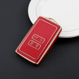 Gold Edge TPU <strong>Key</strong> Cover for Renault Koleos Megane Talisman <strong>Espace</strong> Kadjar Megane Captur <strong>Key</strong> Cover Protective Case - Product Image 4