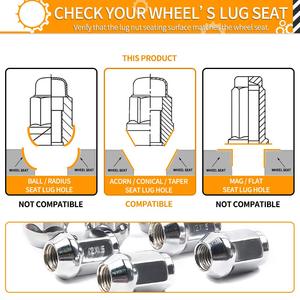Yqy mới 10.9 cấp xe nhôm không gỉ bánh xe Lug Nuts 12x15 cho bánh xe - Product Image 5
