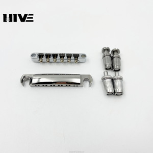 12弦LP电吉他-分开的上下调谐钉桥弦张紧器和弦托组-银色 - Product Image 6