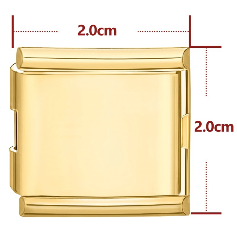 One golden square-22 cm