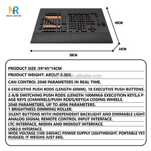Ma çok yönlü kontrol konsolu komut kanat sahne ışık dimeri Dmx512 bilgisayar ışık kontrolörü - Product Image 2