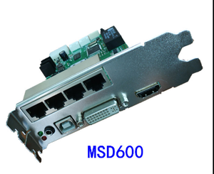 Novastar MSD 600 большой экран светодиодный дисплей отправка карты с RGB DVI Аудио вход для рекламы видео использование медиа приложение - Product Image 5