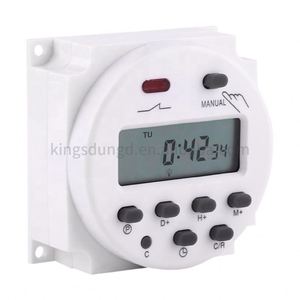 1 Sekunde Intervall 5V 12V 24V 110V 220V Digitaler LCD-Timer-Schalter 7 Tage wöchentlich Programmier barer Zeitrelais-Programmierer CN101S - Product Image 2